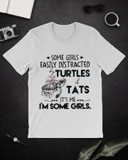Turtle easily distracted turtle lovers Classic T-Shirt lifestyle-mens-crewneck-front-16