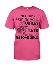 Turtle easily distracted turtle lovers Premium Fit Mens Tee tile