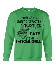 Turtle easily distracted turtle lovers Crewneck Sweatshirt tile