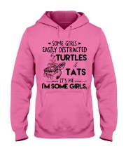 Turtle easily distracted turtle lovers Hooded Sweatshirt tile