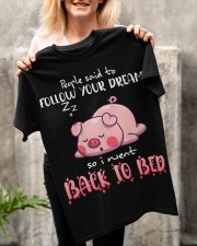 Pig Follow your dream Gift for U Classic T-Shirt apparel-classic-tshirt-lifestyle-front-117