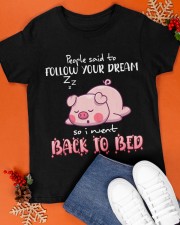 Pig Follow your dream Gift for U Classic T-Shirt apparel-classic-tshirt-lifestyle-front-83