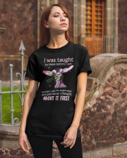 Goat thought about it first goat lovers Classic T-Shirt apparel-classic-tshirt-lifestyle-06