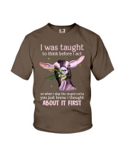 Goat thought about it first goat lovers Youth T-Shirt tile