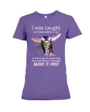 Goat thought about it first goat lovers Premium Fit Ladies Tee tile
