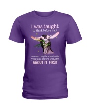 Goat thought about it first goat lovers Ladies T-Shirt tile