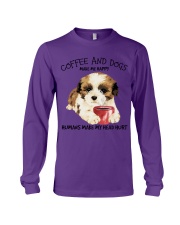 ShihTzu And Coffee make me happy Gift for you Long Sleeve Tee tile