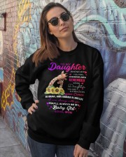 Giraffe to my daughter gift for giraffe lovers Crewneck Sweatshirt lifestyle-unisex-sweatshirt-front-3