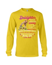 Giraffe to my daughter gift for giraffe lovers Long Sleeve Tee tile