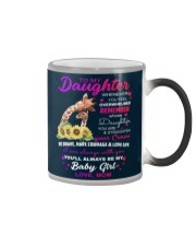 Giraffe to my daughter gift for giraffe lovers Color Changing Mug tile