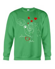 Schnauzer heart to heart dog lover personalized Crewneck Sweatshirt tile