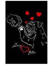 Schnauzer heart to heart dog lover personalized Vertical Poster tile