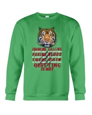 Tiger quitting is not tiger lovers Crewneck Sweatshirt tile
