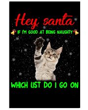 ln cat hey santa Vertical Poster tile