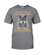 Wolf annoying people wolf lovers Classic T-Shirt front