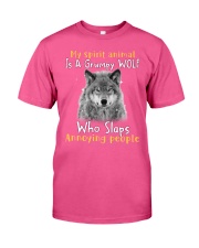 Wolf annoying people wolf lovers Classic T-Shirt tile