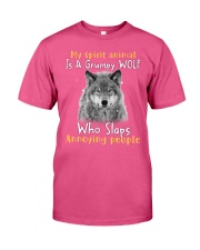 Wolf annoying people wolf lovers Premium Fit Mens Tee tile