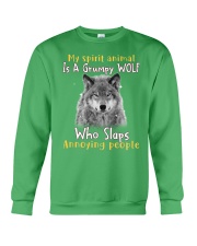 Wolf annoying people wolf lovers Crewneck Sweatshirt tile