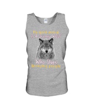 Wolf annoying people wolf lovers Unisex Tank tile