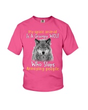 Wolf annoying people wolf lovers Youth T-Shirt tile