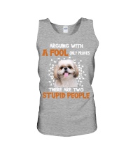 Shih Tzu Don't argue with a fool gift for you Unisex Tank tile