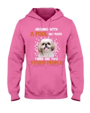 Shih Tzu Don't argue with a fool gift for you Hooded Sweatshirt tile