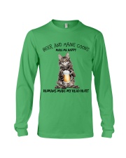 Maine Coons And Beer make me happy Gift for you Long Sleeve Tee tile