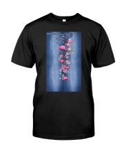 Flamingo flowers leggings Premium Fit Mens Tee tile
