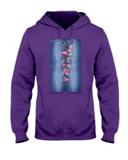 Flamingo flowers leggings Hooded Sweatshirt tile