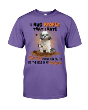 Shih Tzu I hug people that I hate Gift for you Premium Fit Mens Tee tile