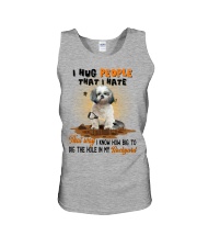 Shih Tzu I hug people that I hate Gift for you Unisex Tank tile