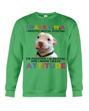 Pitbull i have attitude pitbull lovers Crewneck Sweatshirt tile