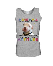Pitbull i have attitude pitbull lovers Unisex Tank tile