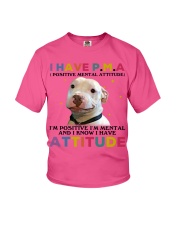 Pitbull i have attitude pitbull lovers Youth T-Shirt tile