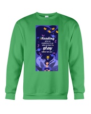 Reading Someplace to go Gift for you Crewneck Sweatshirt tile