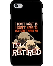 Pug I'm Retired Phone Case tile