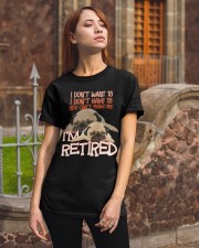Pug I'm Retired Classic T-Shirt apparel-classic-tshirt-lifestyle-06