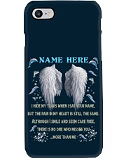 Dolphin i hide my tears personalized Phone Case tile