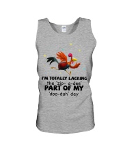 Chicken i am totally chicken lover Unisex Tank tile