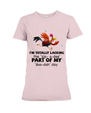 Chicken i am totally chicken lover Premium Fit Ladies Tee tile