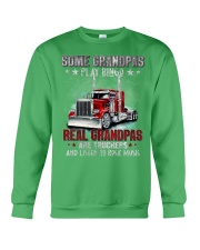 Trucker Real grandpas Gift for you Crewneck Sweatshirt tile