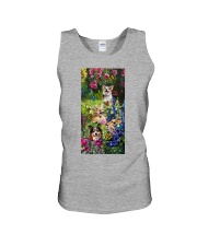 Corgi roses corgi lover dog mom Unisex Tank tile