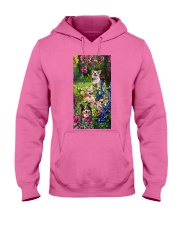 Corgi roses corgi lover dog mom Hooded Sweatshirt tile