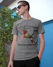 Hummingbird And Coffee make me happy Gift for you Classic T-Shirt apparel-classic-tshirt-lifestyle-17