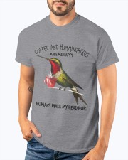 Hummingbird And Coffee make me happy Gift for you Classic T-Shirt apparel-classic-tshirt-lifestyle-front-91