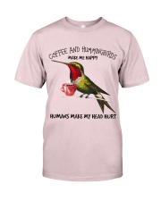 Hummingbird And Coffee make me happy Gift for you Premium Fit Mens Tee tile