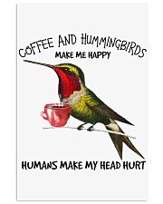 Hummingbird And Coffee make me happy Gift for you Vertical Poster tile
