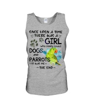 Parrot and dog it was me the end bird lovers Unisex Tank tile