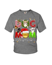 Chihuahua Dog Mom Christmas Youth T-Shirt tile