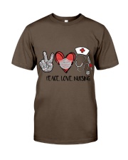 Peace love nursing gift for you Premium Fit Mens Tee tile